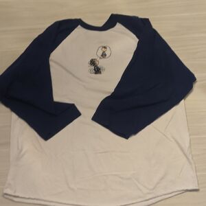 Peanuts Collection Pigpen Navy  White Raglan Tee Shirt 2XL